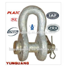 Hot-dip galvanized Steel Shackle overhead lines Accessories power pole line hardware fitting electric transmission line fitting